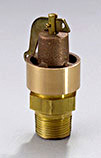 Series 120 brass top outlet safety valve with lift lever