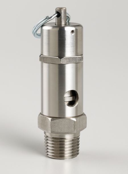 Series 143 stainless steel top outlet safety valve
