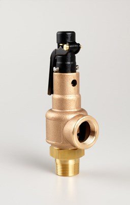 Series 560 brass safety valve with lift lever