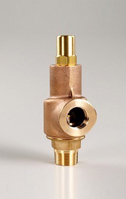 Series 69 brass relief valve with a closed cap
