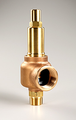 Series 740 brass safety relief valve with a closed cap